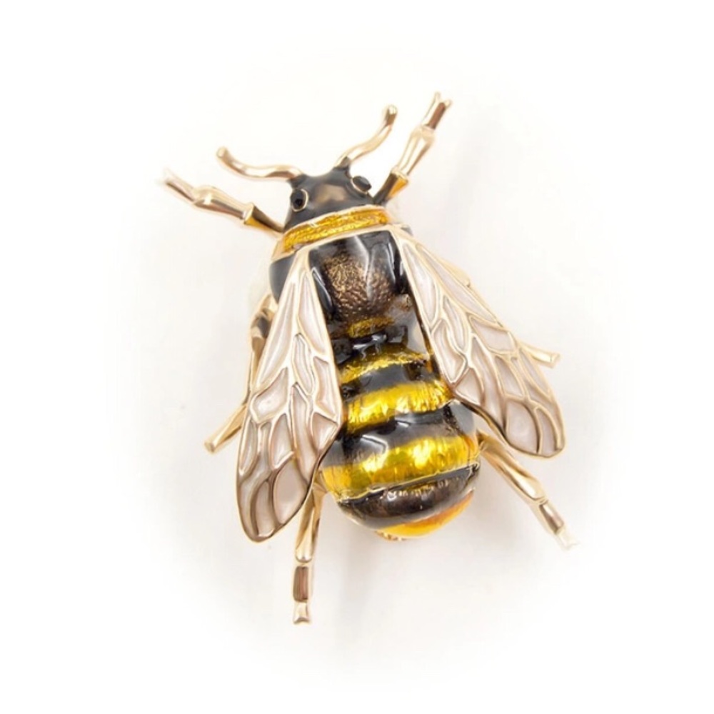 Only ships with $15 orders. Black Cicada Brooch - Picture 1 of 6